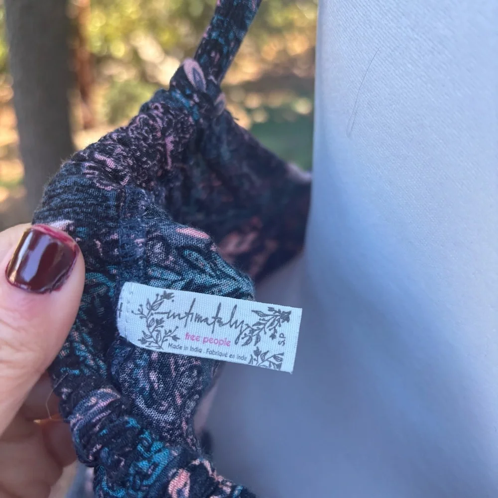 Free People Black and Pink Lace Dress - Picture 6 of 11